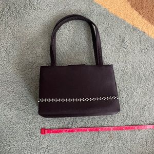 Cocktail handbag mini with crystals